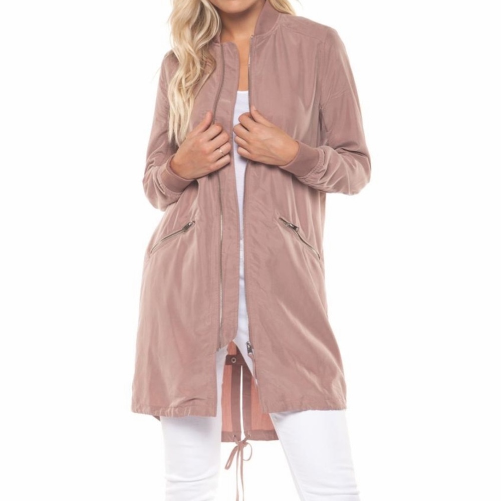 Dex Mauve Long Bomber XS